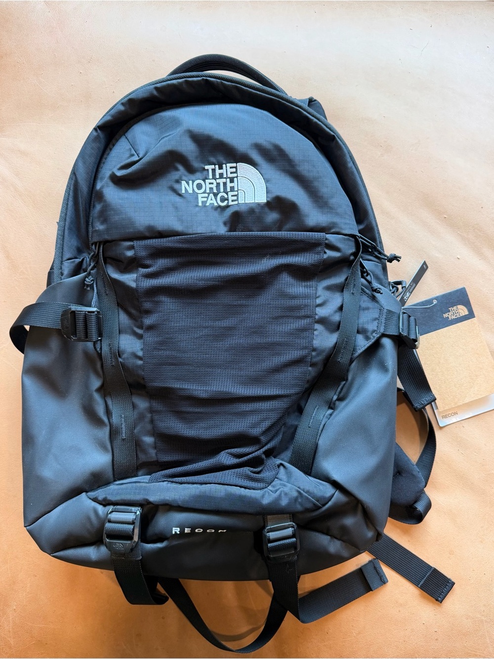 The North Face RECON Black Backpack- Everyday Commuter Pack
